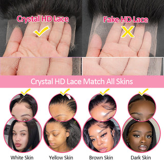 Kinky Curl | 13x6.5 Crystal HD Half Full Lace Wig [GWM11]