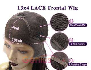 [24hr Free SHIPPING] 13x4" Transparent Lace Meduim Cap 22” Body Wave Wig | Flash Sale