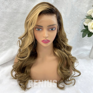 Carina | Blonde Balayage | 5x5" 200% HD Lace Closure Wig | Geniuswigs x Colorist [GWO02]