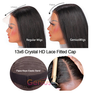 Deep Wave | 13x6 3D Fitted Gluless HD Crystal Lace Human Hair Wigs [GWL07]