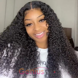 Kinky Curly | Kinky Edges Pre Plucked 13x6 Crystal Lace Front Human Hair Wigs [GWE03]