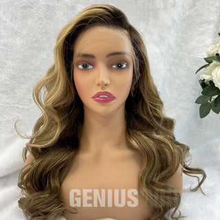 Carina | Blonde Balayage | 5x5" 200% HD Lace Closure Wig | Geniuswigs x Colorist [GWO02]