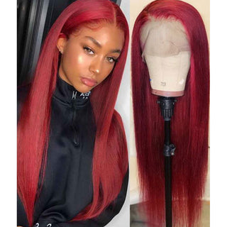 Sexy Red | Straight 13x6 Transparent Lace Wig [GWN08]