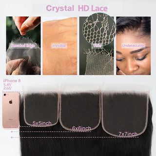 6X6 Crystal HD Lace Closure [GWX03]