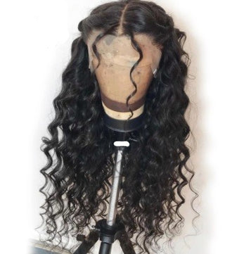 22" Only $99 | 13x6" 150% Deep Wave Brown Transparent Lace Wig