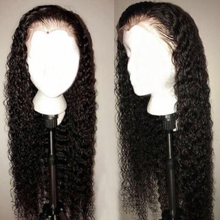 22" Only $99 | 13x6" 150% Deep Curly Brown Transparent Lace Wig