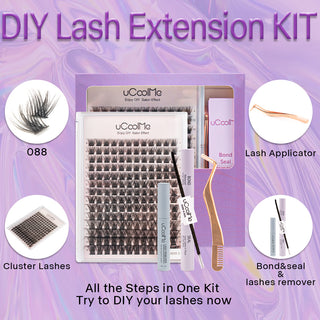 uCoolMe X GeniusWigs | DIY at Home Lash Extensions Kit |088/049