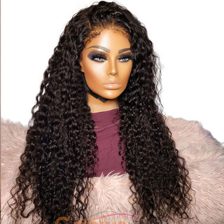 Deep Curly | Kinky Edges Pre Plucked 13x6 Crystal Lace Front Wigs [GWE04]