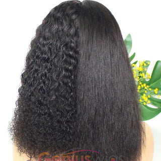 [2 Wigs=$159] 20" Lace Frontal 2IN1 Wig and 16" Tpart Curly Wig