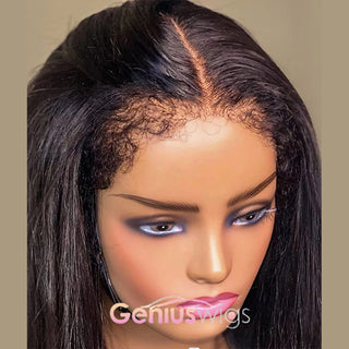 Straight BOB | Kinky Edges 13x4 Crystal Lace Front Wigs [GWE16]