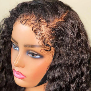 Deep Wave | Kinky Edges Pre Plucked 13x6 Crystal Lace Front Wigs [GWE08]
