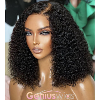 Glueless 13x6 Crystal lace Ready To Wear Wigs Curly BoB [GWG02]