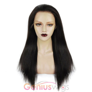 13x4 Crystal HD Lace Wig Straight Human Hair Wigs [GWZ01]