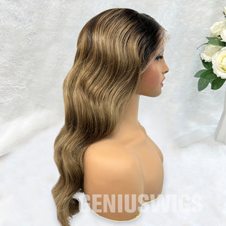 Olivia | Blonde Balayage | 5x5" 200% HD Lace Closure Wig | Geniuswigs x Colorist [GWO03]