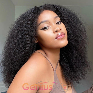 Afro Curly | Kinky Edges Pre Plucked 13x6 Crystal Lace Front Wigs [GWE06]