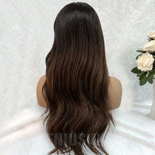 Charlotte | Brunette Balayage | 5x5" 200% HD Lace Closure Wig | Geniuswigs x Colorist [GWO09]