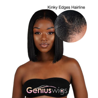 Straight BOB | Kinky Edges 13x4 Crystal Lace Front Wigs [GWE16]