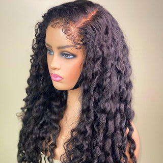Deep Wave | Kinky Edges Pre Plucked 13x6 Crystal Lace Front Wigs [GWE08]