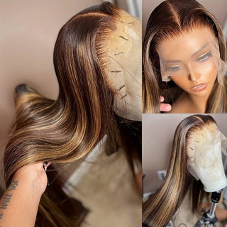 [2 Wigs=$159] 22" Lace Frontal Straight Wig and 14" U-part 2IN1 Wig