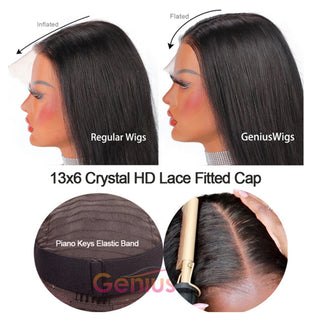 Silky Straight | 13x6" 3D Fitted Gluless HD Crystal Lace Wig [GWL01]