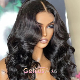 [24hr Free SHIPPING] 13x4" Transparent Lace Meduim Cap 22” Body Wave Wig | Flash Sale