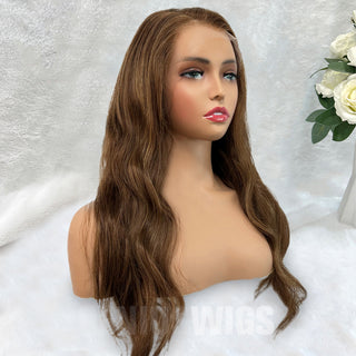 Emma | Redish Brown Balayage | 5x5" 200% HD Lace Closure Wig | Geniuswigs x Colorist [GWO07]