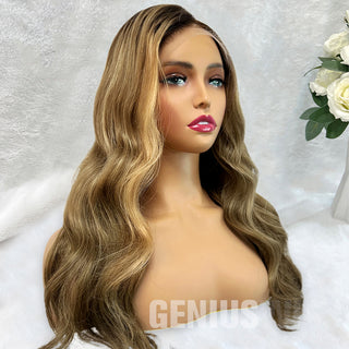 Carina | Blonde Balayage | 5x5" 200% HD Lace Closure Wig | Geniuswigs x Colorist [GWO02]