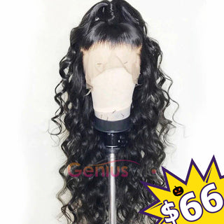 14" Only $66 | 13x6" 150% Milan Curl Brown Transparent Lace Wig