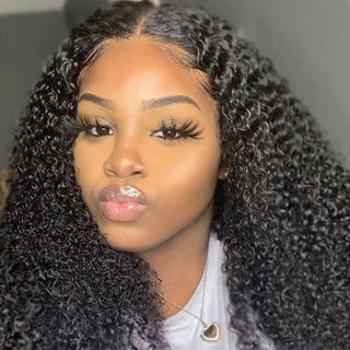 Kinky Curl | 13x6.5 Crystal HD Half Full Lace Wig [GWM11]