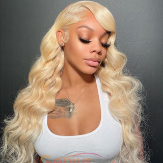 613 Blonde Body Wave Human Virgin Hair 13x4 Lace Front Wig [GWN38]
