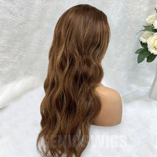 Emma | Redish Brown Balayage | 5x5" 200% HD Lace Closure Wig | Geniuswigs x Colorist [GWO07]