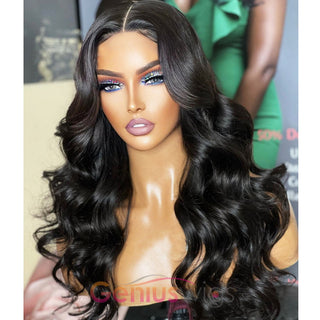 Loose Body Wave 13x6 3D Fitted Gluless HD Crystal Lace Wig 100% Human Hair Wigs [GWL16]