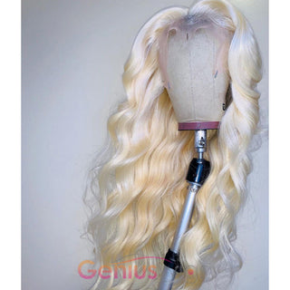 22" Only $99 | T-Part 200% 613 Blonde Body Wave Transparent Lace Wig