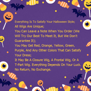 Halloween Mystery Box $79  | Human Hair Colored Wigs [GWY07]