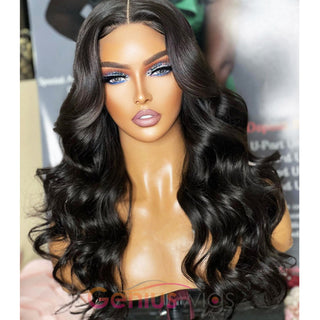 Loose Body Wave 13x6 3D Fitted Gluless HD Crystal Lace Wig 100% Human Hair Wigs [GWL16]