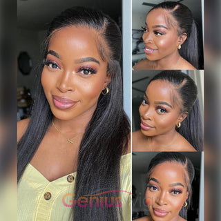 Yaki Straight | 360 Frontal Wig Human Virgin Hair Wig [GWT08]