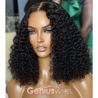 Glueless 13x6 Crystal lace Ready To Wear Wigs Curly BoB [GWG02]