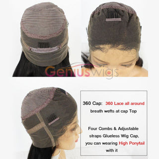 Deep Wave | Pre-plucked 360 Frontal Wig Human Virgin Hair Wig [GWT07]