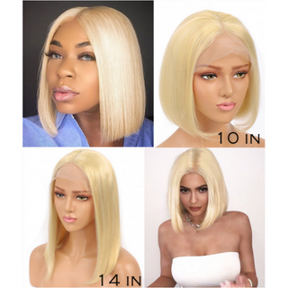 613 Straight Bob | 13x4 Lace Front Human Virgin Hair Transparent Lace Wig [GWB04]