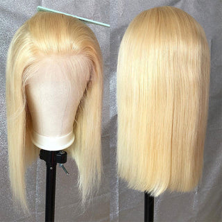 Beginner Friendly | 613 Straight Bob | 180% T-part Transparent Lace Front Wig
