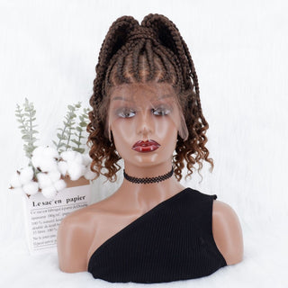 High Ponytail Braids Synthetic Full Lace Frontal Wigs[GWW02]