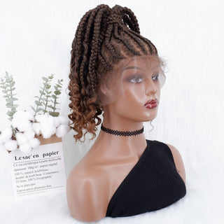 High Ponytail Braids Synthetic Full Lace Frontal Wigs[GWW02]