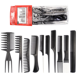 Styling Hair Comb Set | 10 pieces