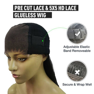 Charlotte | Brunette Balayage | 5x5" 200% HD Lace Closure Wig | Geniuswigs x Colorist [GWO09]