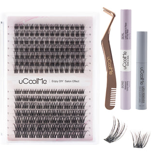 uCoolMe X GeniusWigs | DIY at Home Lash Extensions Kit | D Curl 8-16mm