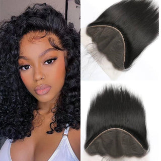 Natural Black Straight Crystal HD Lace Closure Frontal [GWX08]