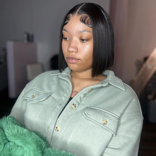 Straight BOB | 5X5 Glueless HD Crystal Lace Wig | Wear&Go  [GWC08]