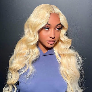 22" Only $99 | T-Part 200% 613 Blonde Body Wave Transparent Lace Wig