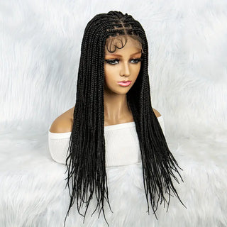 Afro Braids Synthetic Full Lace Frontal Wigs 36in [GWW01]